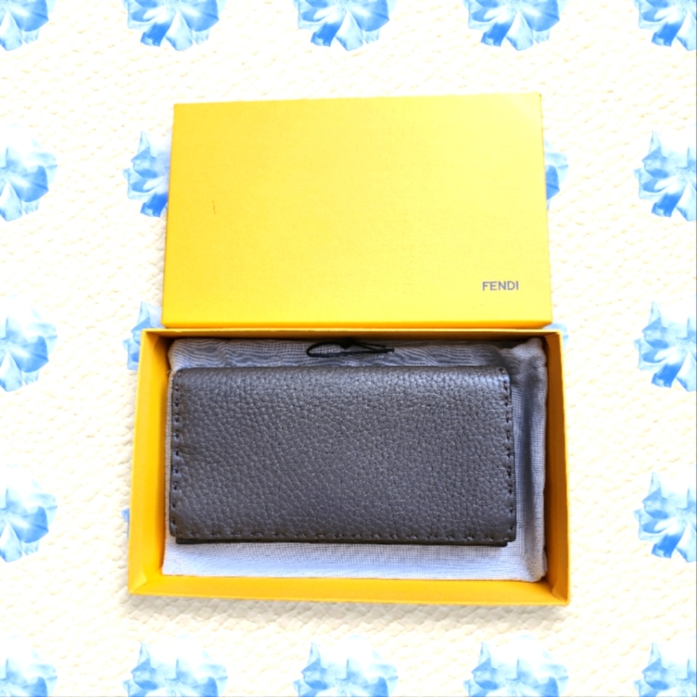 FENDI SELLERIA Leather Long Wallet- Full Inclusion!!